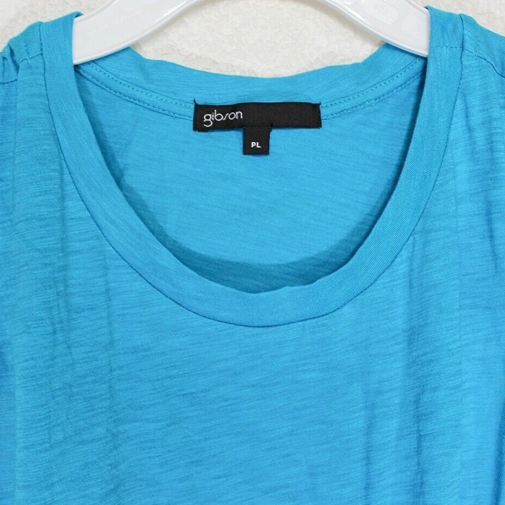 Gibson x Hi Sugarplum! Bonita Ruffled Blue Shirt